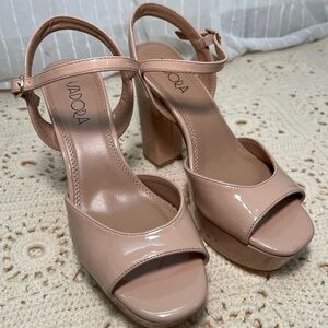 ADORA Women's Blush/Nude Block Heels
